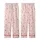 Winter Sweetheart: Playful Two-Tone Rose Candy Cane & Peppermint Pattern - Blush Pink Holiday Motif Kid Satin Pajamas Set - 3