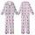 Playful Hearts Pattern: Fuchsia Pink Purple Stylized Dot Art - Whimsical White Background Print Kid Satin Pajamas Set - 1