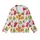 Whimsical Pizza Christmas: Hand-Drawn Holiday Food Pattern with Reindeer & Cocoa Print Kid Satin Pajamas Set - 2