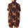 Golden Doodle Christmas Design: Whimsical Reindeer Dogs, Trees & Candy Cane Pattern Satin Short-Sleeve Pajamas Set - 3