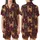 Golden Doodle Christmas Design: Whimsical Reindeer Dogs, Trees & Candy Cane Pattern Satin Short-Sleeve Pajamas Set - 1