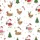 Funny Goose & Duck Christmas Pajamas: Whimsical Holiday Reindeer & Tree Print Sleep Set Kid Satin Pajamas Set - 2