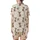 Gentle Loungewear: Cream Crocheted-Look Baby Deer & Love Bug Print Pajama Set Satin Short-Sleeve Pajamas Set - 3