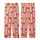 Bridesmaid Muted Salmon Pink Hand Block Print Rustic Stripe Heart Cotton Pajama Set Kid Satin Pajamas Set - 3
