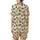 Cozy Woodland Animals: Illustrative Bear Deer Terracotta Green Pine Pattern Satin Short-Sleeve Pajamas Set - 3