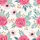 Women's Bridesmaid Rayon Pajamas: Watercolor Fuchsia Rose & Teal Cactus Floral Kid Satin Pajamas Set - 4