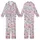 Women's Red White Blue Vintage Americana Liberty Collage Polyester Spandex Sleepwear Kid Satin Pajamas Set - 1