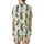 Whimsical Christmas Pickle Party: Festive Characters with Santa Hats, Antlers, & String Lights Print Satin Short-Sleeve Pajamas Set - 3