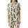 Whimsical Christmas Pickle Party: Festive Characters with Santa Hats, Antlers, & String Lights Print Satin Short-Sleeve Pajamas Set - 2