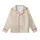 Celebration Ready Champagne Beige Rosebud Flute Pattern - Delicate Gold Blush Botanical Print Kid Satin Pajamas Set - 2