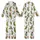 Whimsical Christmas Pickle Party: Festive Characters with Santa Hats, Antlers, & String Lights Print Kid Satin Pajamas Set - u7mk9zq3-8