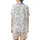 Bridal Slip | Pearl Rose Botanical Feather Motif Sleepwear Satin Short-Sleeve Pajamas Set - 3