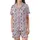 Women's & Family Whimsical Champagne, Macaron, Strawberry, Gift & Balloon Pajamas Set Satin Short-Sleeve Pajamas Set - 2