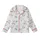 Bridal Slip | Pearl Rose Botanical Feather Motif Sleepwear Kid Satin Pajamas Set - 2
