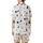 Holiday Decor: Rustic Reindeer Sleigh Seamless Pattern with Buffalo Plaid & Holly Satin Short-Sleeve Pajamas Set - 3