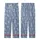 Women's Periwinkle Wildflower Print Gauze Cotton Pajama Set - Ruffle Top or Blouse Loungewear Kid Satin Pajamas Set - 3