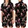 Santa Hockey Game: Dynamic Christmas Skaters & Snowflakes All-Over Pattern – Holiday Graphic Satin Short-Sleeve Pajamas Set - 1