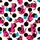 Cat Lovers' Whimsical Cream Hot Pink Flat Color Cartoon Cats Blue Apples Polka Dots Pattern Kid Satin Pajamas Set - 4