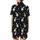 Cat Lovers' High-Contrast Black & White Cats Seamless Pattern with Stylized Hearts & Intertwined Tails Satin Short-Sleeve Pajamas Set - 3