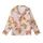 Cat Lovers' Realistic Illustrated Ginger Tabby Cats Playfully Peeking Seamless Warm Orange Brown Cream Soft Pink Pattern Kid Satin Pajamas Set - 2