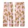 Cat Lovers' Realistic Illustrated Ginger Tabby Cats Playfully Peeking Seamless Warm Orange Brown Cream Soft Pink Pattern Kid Satin Pajamas Set - 3