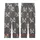 Cat Lovers' Photorealistic Grey Tabby Kittens Green Eyes Peeking Trompe L'oeil Torn Heather Charcoal Kid Satin Pajamas Set - 3