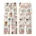 Cat Lovers' Whimsical Seamless Cartoon Cats Pattern: Light Pink, Peach, Gray Felines with Sunglasses & Red Bow Ties Kid Satin Pajamas Set - 3