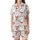 Cozy Christmas Pajamas: Cute Reindeer Snowman & Fair Isle Pattern Sleepwear Satin Short-Sleeve Pajamas Set - 2