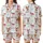 Cozy Christmas Pajamas: Cute Reindeer Snowman & Fair Isle Pattern Sleepwear Satin Short-Sleeve Pajamas Set - 1
