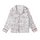 Cat Lovers' Whimsical White Pink Red Black Hand-Drawn Scattered Cartoon Cat Faces Hearts Pattern Kid Satin Pajamas Set - 2
