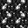 Cat Lovers' High-Contrast Black & White Cats Seamless Pattern with Stylized Hearts & Intertwined Tails Kid Satin Pajamas Set - 4