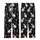 Cat Lovers' High-Contrast Black & White Cats Seamless Pattern with Stylized Hearts & Intertwined Tails Kid Satin Pajamas Set - 3