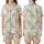 Whimsical Sleepy Bear Pastel Night Sky Digital Embroidery Design Kid Satin Pajamas Set - 1