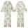 Whimsical Sleepy Bear Pastel Night Sky Digital Embroidery Design Kid Satin Pajamas Set - 1