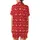 Great Dane Dog Sewing Pattern: Playful Red Polka Dot Paw Bone Zipper - Small Medium Sizes - Instant Download Satin Short-Sleeve Pajamas Set - 3