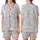 Tween Girls' Iridescent Pastel Macaron Pajamas: Whimsical Watercolor Sleep Set Satin Short-Sleeve Pajamas Set - 1
