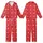 Great Dane Dog Sewing Pattern: Playful Red Polka Dot Paw Bone Zipper - Small Medium Sizes - Instant Download Kid Satin Pajamas Set - 1