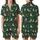 Bearded Dragon Christmas: Jovial Lizard Santa Sleigh Seamless Pattern Garment-Dyed Pajamas Satin Short-Sleeve Pajamas Set - 1