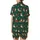 Bearded Dragon Christmas: Jovial Lizard Santa Sleigh Seamless Pattern Garment-Dyed Pajamas Satin Short-Sleeve Pajamas Set - 3