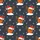 Basketball Lover's Whimsical Christmas Pattern: Santa Hat Hoops & Snowy Antlers Art Satin Short-Sleeve Pajamas Set - 4