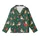 Bearded Dragon Christmas: Jovial Lizard Santa Sleigh Seamless Pattern Garment-Dyed Pajamas Kid Satin Pajamas Set - 2