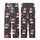 Basketball Lover's Whimsical Christmas Pattern: Santa Hat Hoops & Snowy Antlers Art Kid Satin Pajamas Set - 3