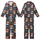 Basketball Lover's Whimsical Christmas Pattern: Santa Hat Hoops & Snowy Antlers Art Kid Satin Pajamas Set - 1