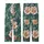 Women's Sloth Floral Pajama Pants: Tea-Loving Sloths & Rose-Pink Forest Foliage Kid Satin Pajamas Set - 3