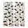 Cat Lovers' Whimsical Black Cat Olive Eye Fishbone MEOW KITTEN Creamy Off-White Pattern Kid Satin Pajamas Set - 3