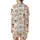 Cat Lovers' Whimsical Seamless Cartoon Cats Pattern: Light Pink, Peach, Gray Felines with Sunglasses & Red Bow Ties Satin Short-Sleeve Pajamas Set - 3