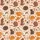 Cat Lovers' Whimsical Hand-Drawn Playful Sleepy Kitten Peach Seamless Pattern with Red Paw Prints Kid Satin Pajamas Set - 4