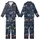 Women's Greyhound Lover Sleep Set: Midnight Blue Fawn Brindle Dog & Ocean Coral Pattern - Silky Stretch Kid Satin Pajamas Set - 1