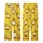 Playful Yellow Duck Pattern: Seamless Swimming Cartoon Ducks Flat Art Print Kid Satin Pajamas Set - 3