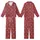Heritage Geometric: Cranberry White Interlocking Squares & Diamond Pattern - Art Motif Kid Satin Pajamas Set - 1